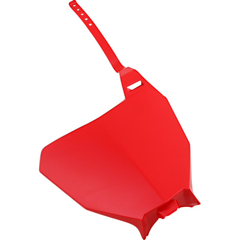 PLATE FRT # HON RED