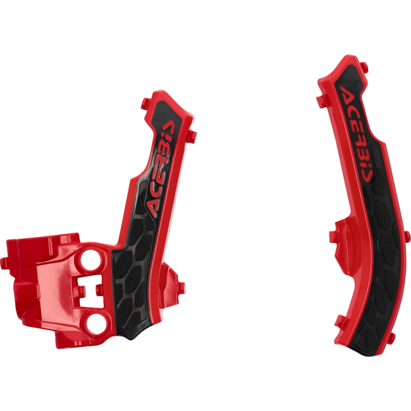 Frame Guards- X-GRIP GasGas MC50:21-23, MC-E5:21-23, red/blk
