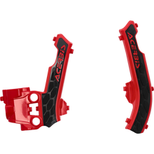 Frame Guards- X-GRIP GasGas MC50:21-23, MC-E5:21-23, red/blk