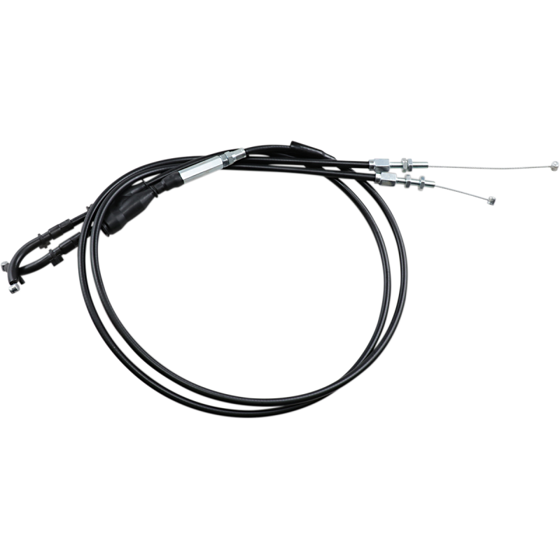 THROTTLE CABLE PUSH-PULL BLACK VINYL SET
