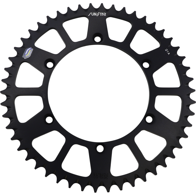 520-50T ALUMINUM REAR SPROCKET BLACK