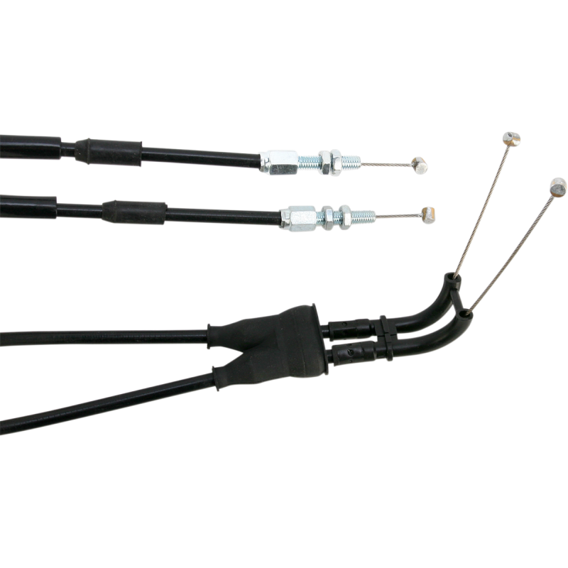 THROTTLE CABLE PUSH-PULL BLACK VINYL SET