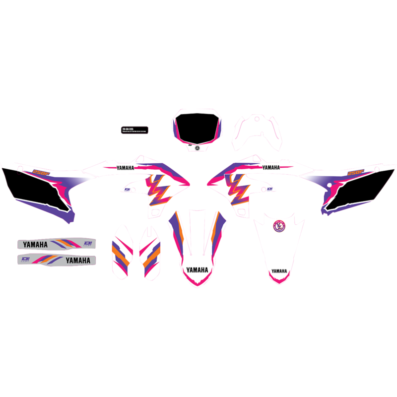 Cmplt kit 93 YZ RETRO - YZF 250 (24) BLK BG