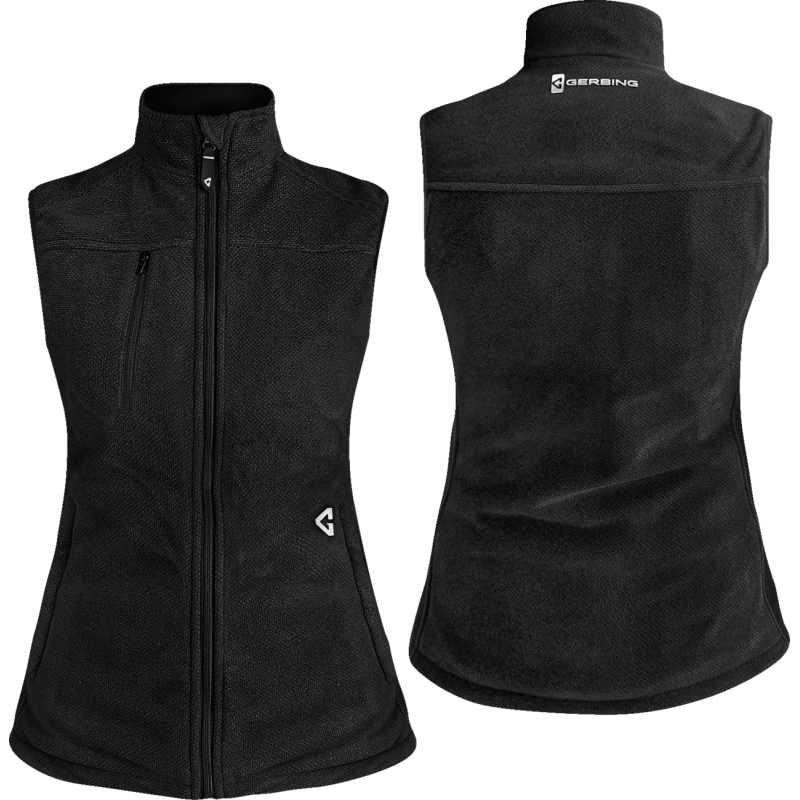 VEST WMN HEAT 7V THERMITE 2 FLEECE BK L