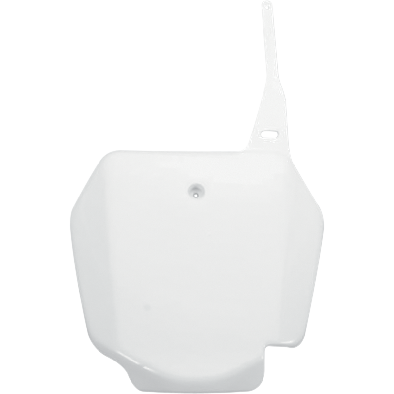 RM85 00-08 FRONT # PLATE WHITE