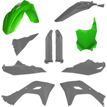 Plastic Kit- FULL KX250:25, KX450:24-25 green/gray