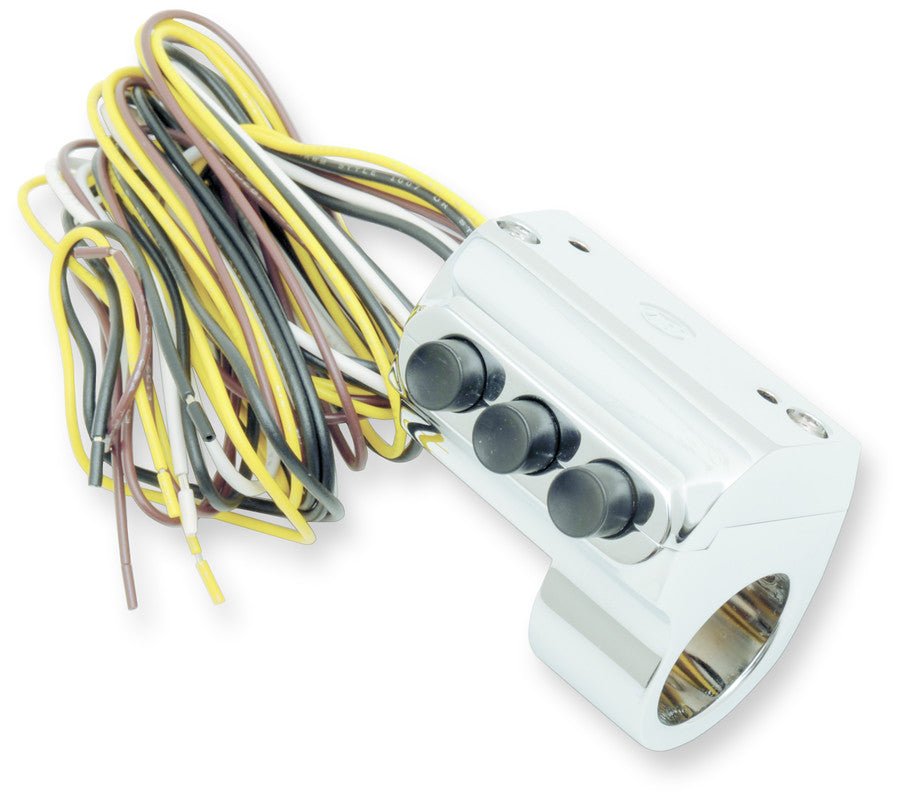 CONTOUR LEFT 3 BUTTON SWITCH CHROME PM