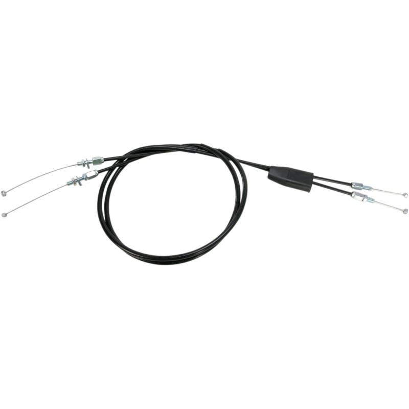 THROTTLE CABLE PUSH-PULL BLACK VINYL SET