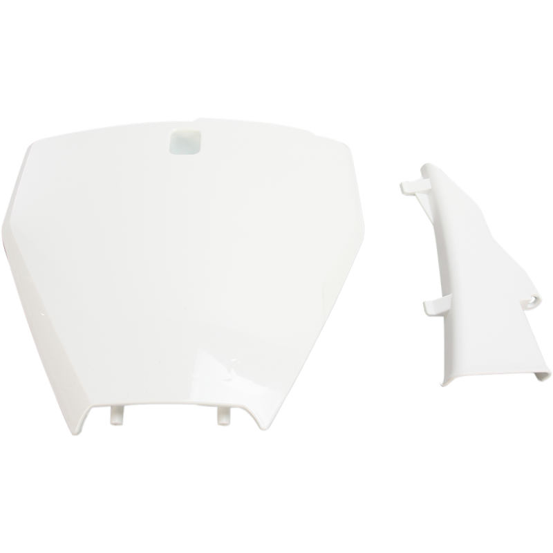 PLATE FRONT # HUS WHT