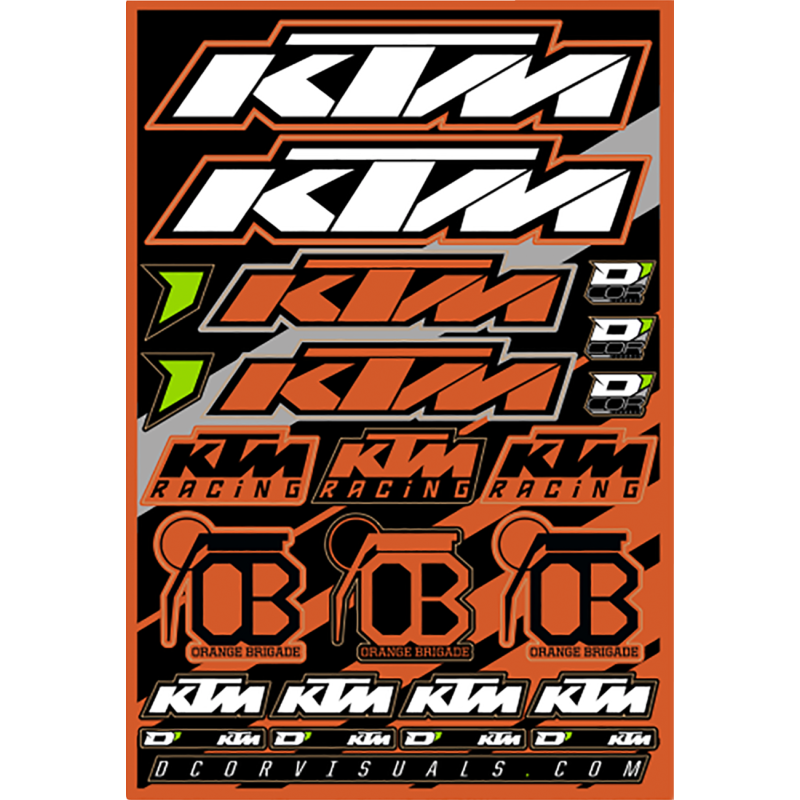 DECAL SHEET KTM