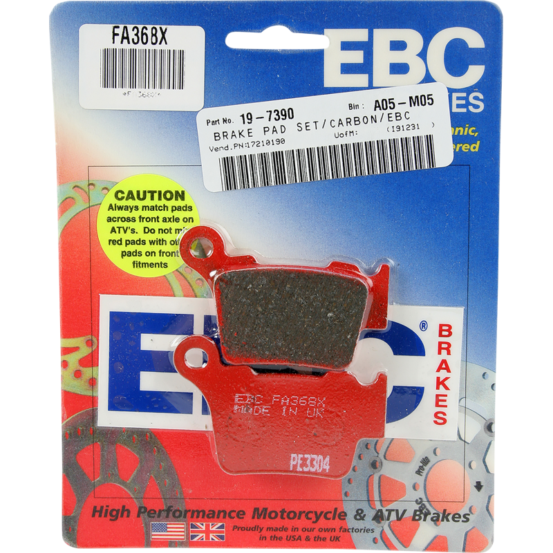FA368X SPORT CARBON SERIES BRAKE PAD SET