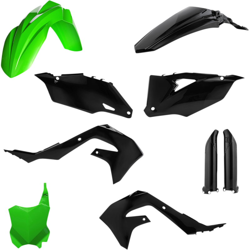 PLASTIC KIT F KX250F G/BK
