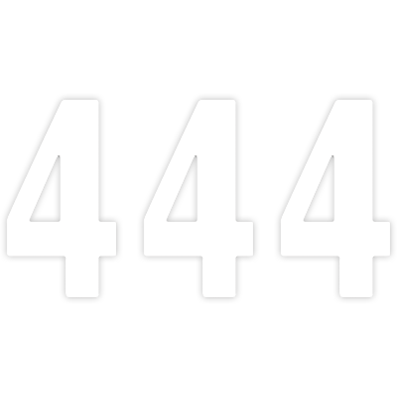 PRO 5" NUMBER WHITE #4