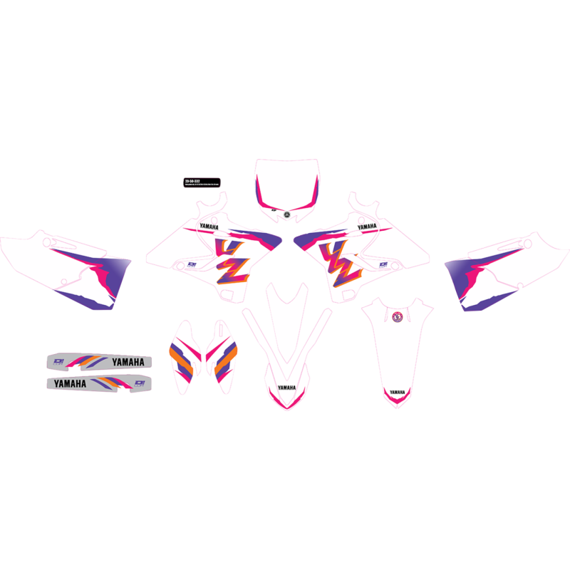 Cmplt kit 93 YZ RETRO - YZ 125/250 (15-21) WHT BG