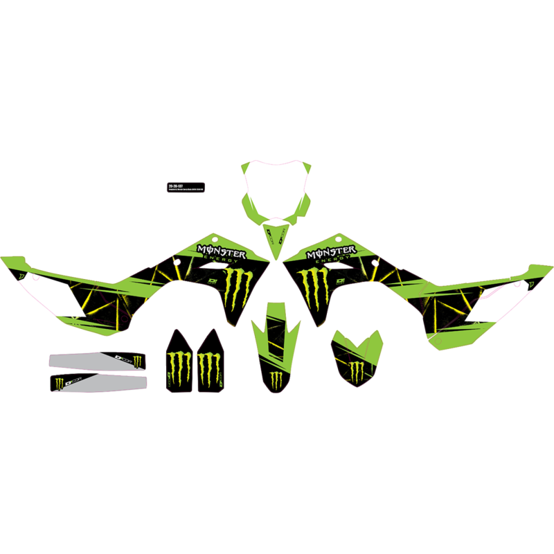 Cmplt kit Monster Energy Slash - K 450 (24) WHT BG