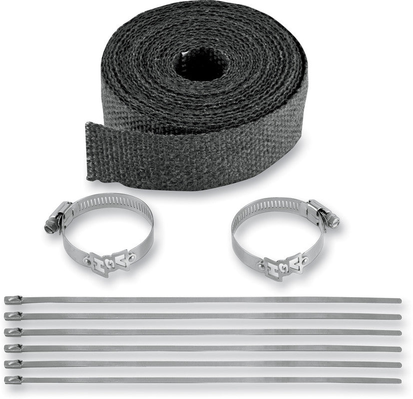 HEADER WRAP KIT FOR HI-OUTPUT EXH 2"x25' BLACK
