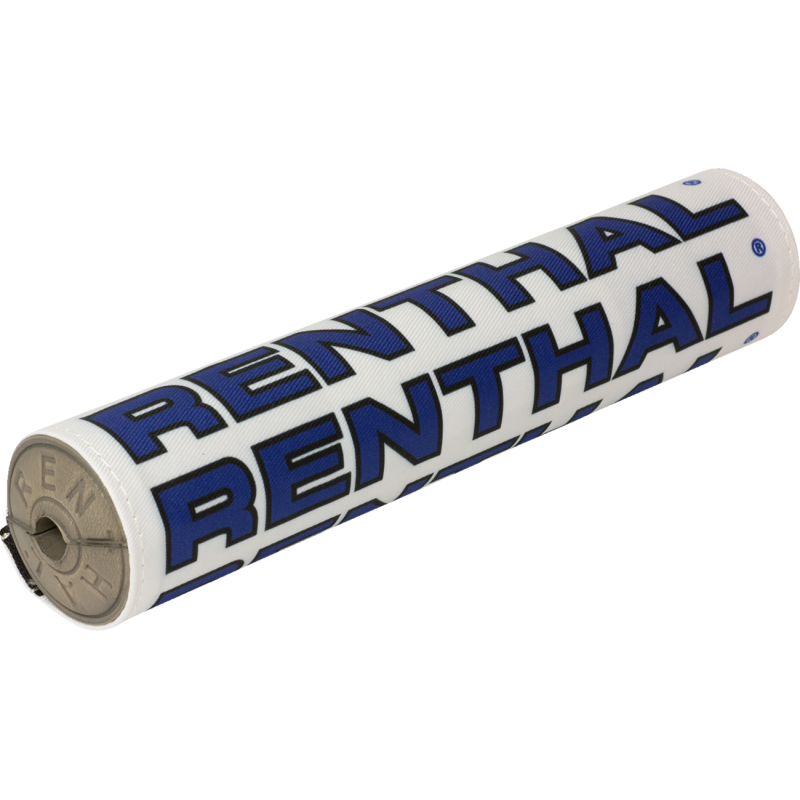 RENTHAL VINTAGE CLOTH SX BAR PAD WH/BK/BU GREY FOAM 10" P350