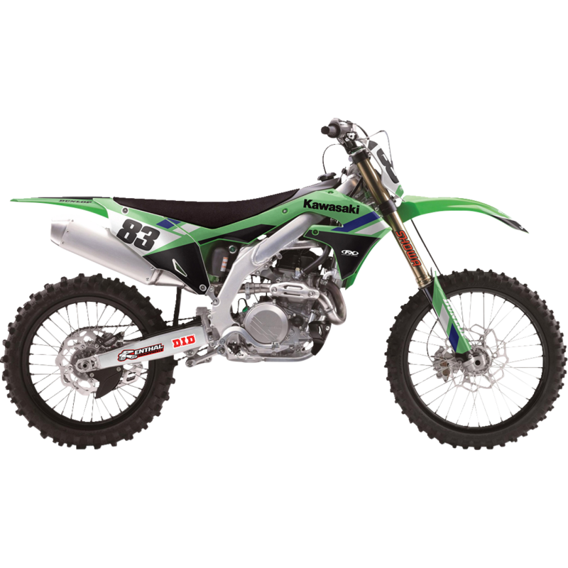 EVO GRAPHIC KIT SHROUD/AIRBOX KAW KX450 24
