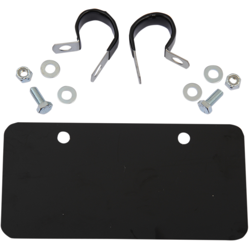 MUD LICENSE PLT HOLDR-BLK