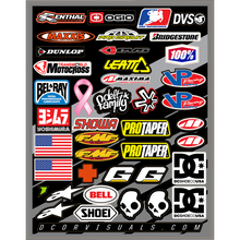 DECAL SHEET HELMET LOGOS