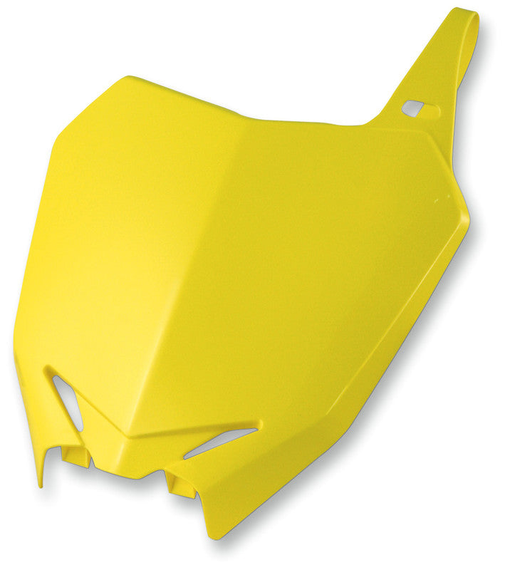 FRONT # PLATE- RM MULTIFT YELLOW