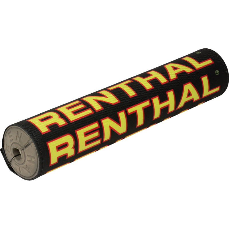 RENTHAL VINTAGE CLOTH SX BAR PAD BK/RD/YL GREY FOAM 10" P355