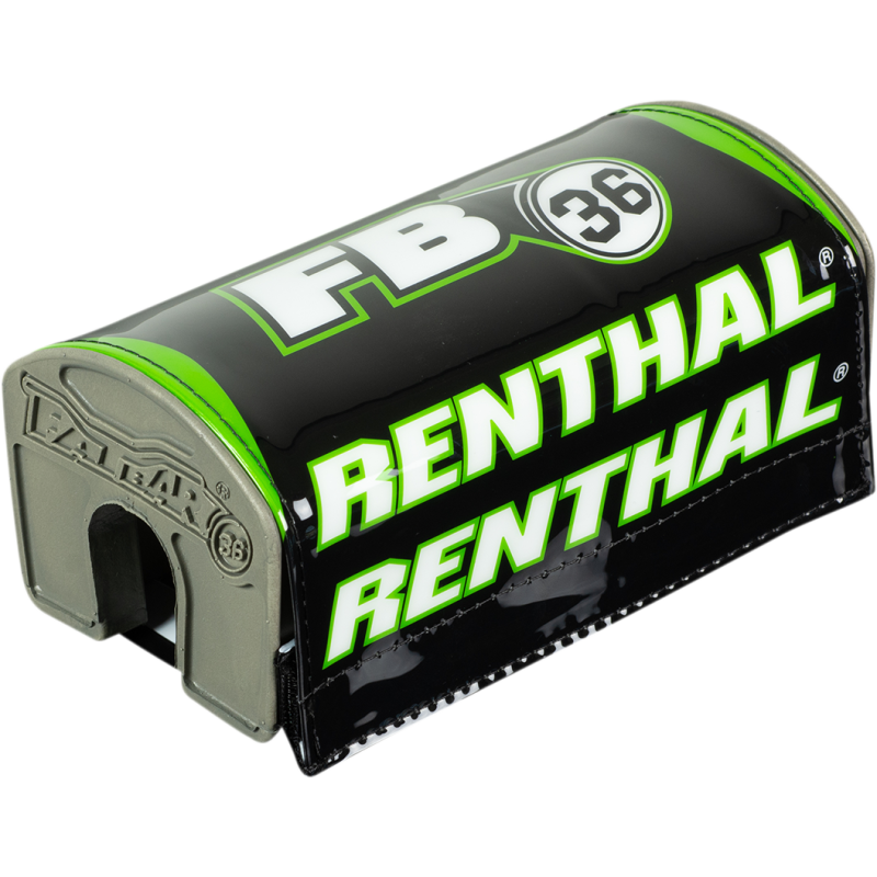 RENTHAL FATBAR36 BAR PAD BLACK/GREEN/WHITE P345