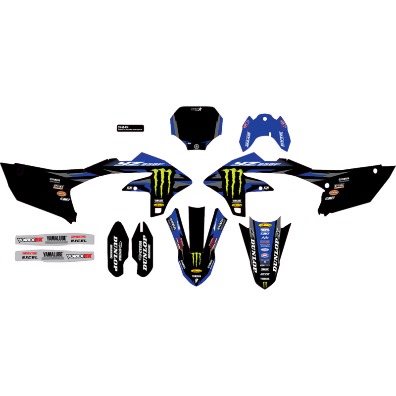 Cmplt kit 23.5/24 Monster Star Yam - YZF 250 (24) BLK BG