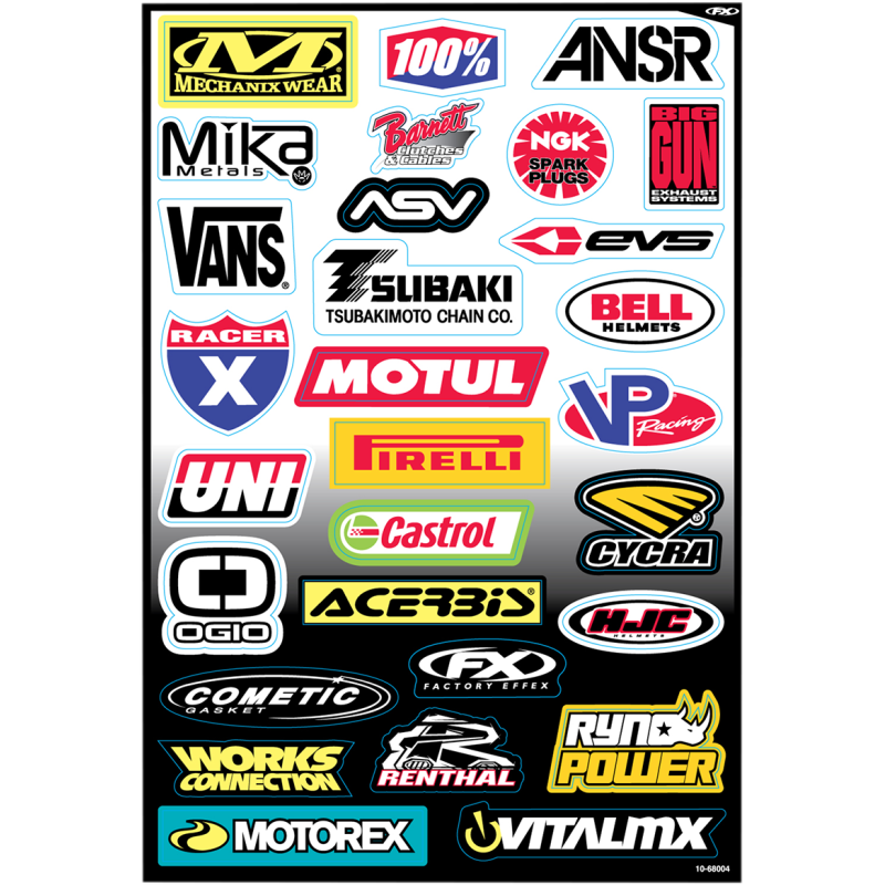 SPONSOR STICKER KIT "C" (07 DESIGN)