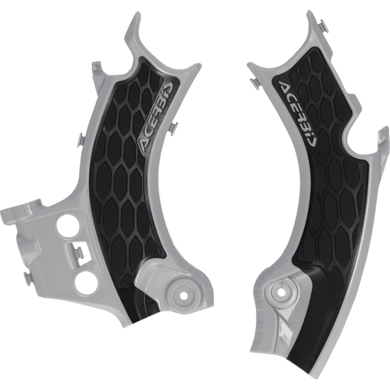 Frame Guards- X-GRIP CRF450R:25-25 silver/black