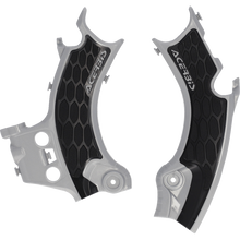 Frame Guards- X-GRIP CRF450R:25-25 silver/black