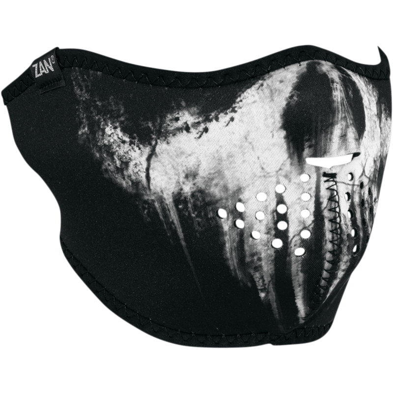 HALF FACE MASK NEOPRENE SKULL GHOST