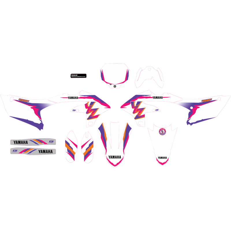 Cmplt kit 93 YZ RETRO - YZ 450 (23-24) WHT BG