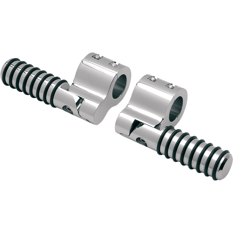 1-1/4" CLAMP ON O-RING F/PEGS CHR (PR)