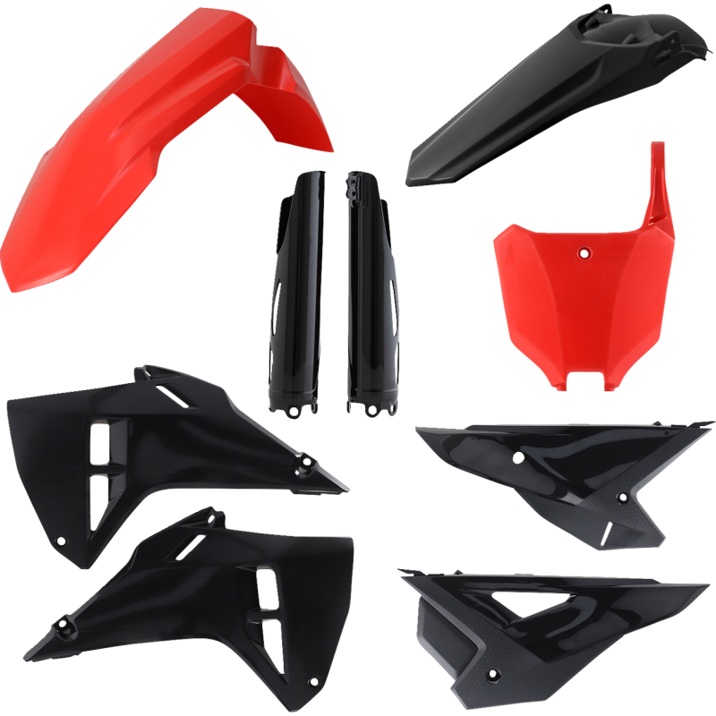Plastic Kit- FULL CRF250R, CRF450R:25 red/black