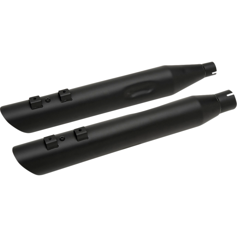 17-19 FLHTMUFFLERS MATTE BLK 3.5" PR