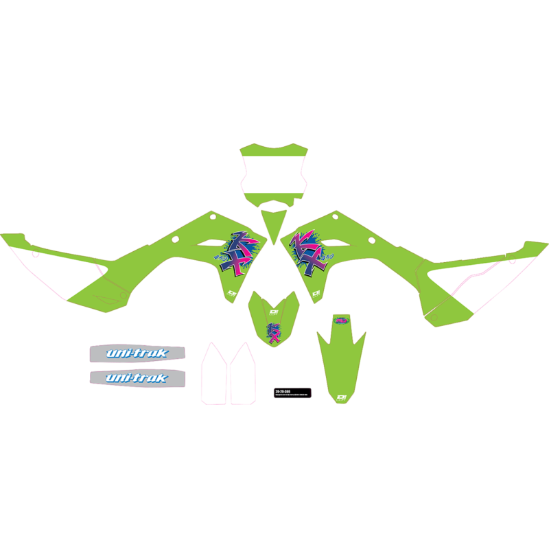 Cmplt kit 93 KX RETRO - KX 450 (24) WHT BG