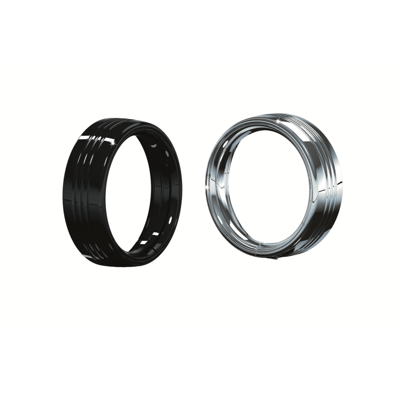 83-13 FLHT GL BLK HEADLAMP TRIM RING, 7" PN 7276