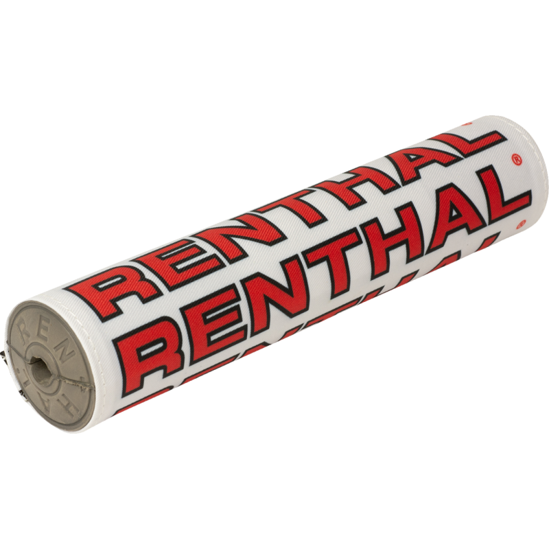 RENTHAL VINTAGE CLOTH SX BAR PAD WH/BK/RD GREY FOAM 10" P351