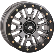 HL23 ALLOY 15X7 4/156 5+2 (+38mm) BEADLOCK GUN METAL GREY W1