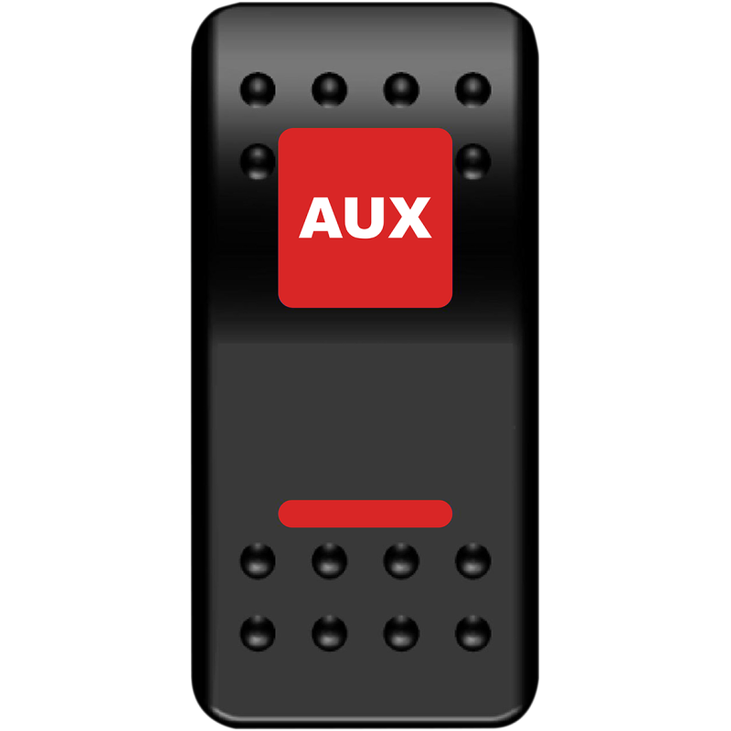 MOOSE BRANDED ON/OFF AUX SWITCH WITH RED LED