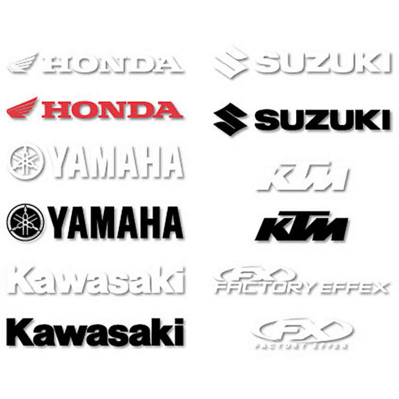 1' DIE CUT STICKER - KTM (WHITE)