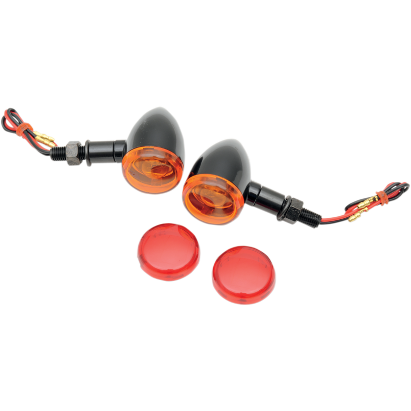 GL/BLK DUECE LIGHTS AMB/RED STUD MNT PR