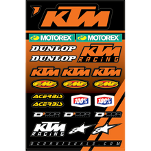 DECAL SHEET KTM RACING