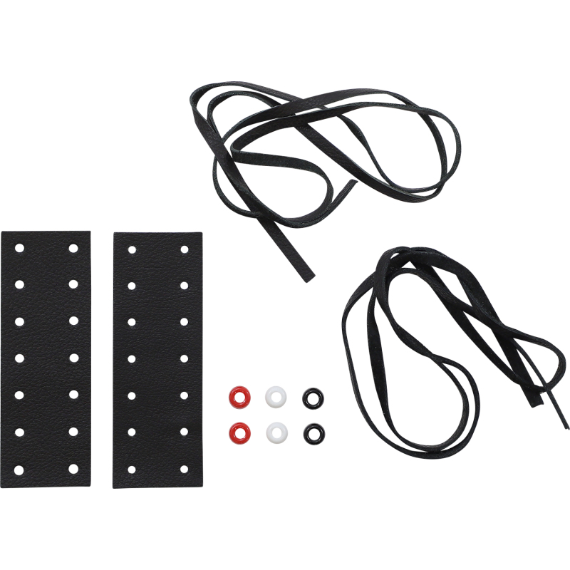 BLACK LEATHER LEVER COVERS (PR)
