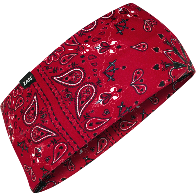 HEADBAND SPFLX RED PAISLY