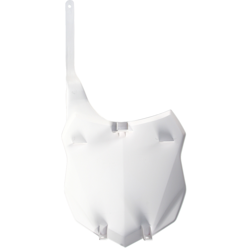 FRONT # PLATE- KX250F/450F:13-13 WHITE