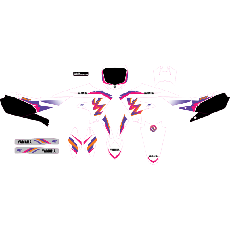 Cmplt kit 93 YZ RETRO - YZF 250 (19-23) BLK BG