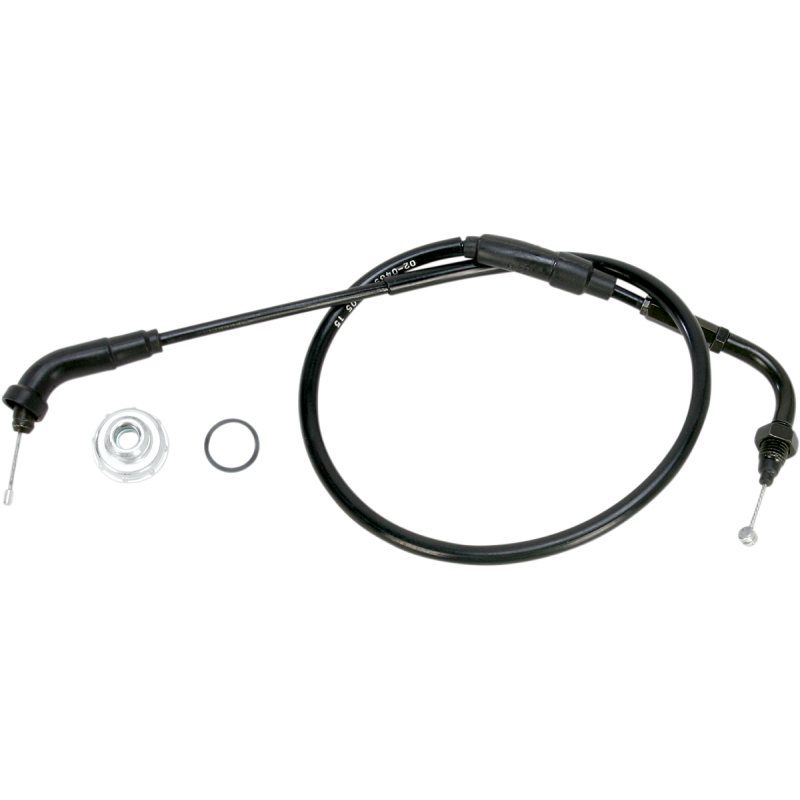 THROTTLE CABLE BLACK VINYL W/CAP