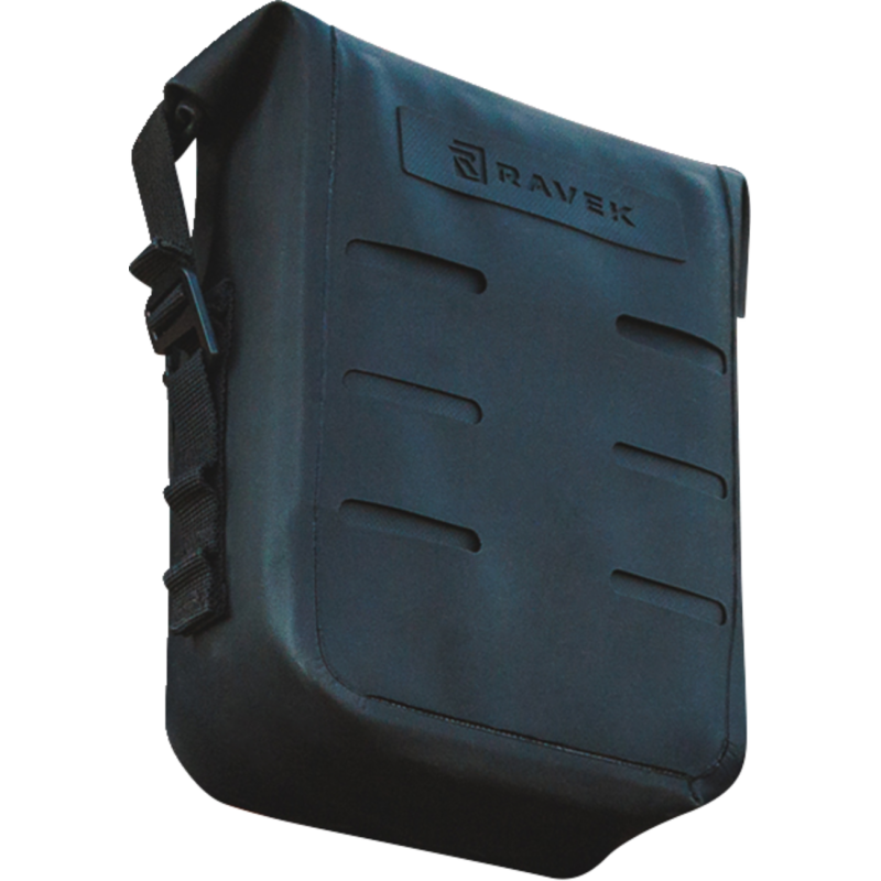 POUCH BAG MOLLE WATERPROOF ZIPPERLESS RAVEK BLACK